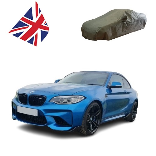 Custom tailored indoor car cover BMW 2-Series with mirror pockets