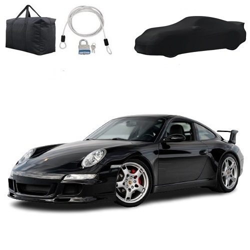 Custom Fit Car Cover For Porsche 911 Cabriolet 997 (2004-2008) – Black, Breathable Non-Woven Fabric
