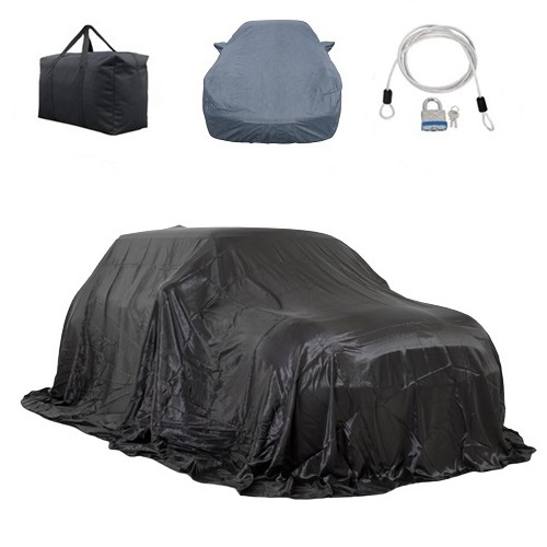 INDOOR CAR COVER REVEAL COVERS CARS VANS 4X4 BLACK SILVER